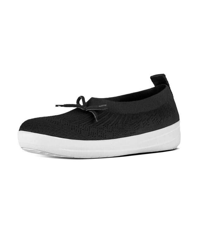 FitFlop Uberknit Slip-on Ballerina black  FitFlop E90-001, Instappers dames Direct leverbaar uit de webshop