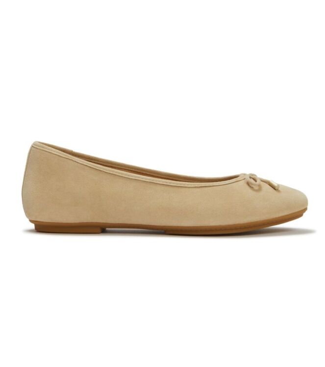 FitFlop Delicato Bow Ballet Flats cappuccino FitFlop A0H-923, Instappers dames Direct leverbaar uit de webshop