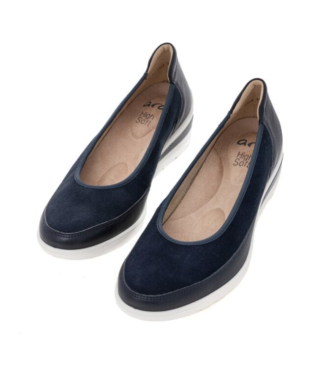 Ara Zürich 2.0 blau  Ara 1250664-02, Instappers dames Direct leverbaar uit de webshop