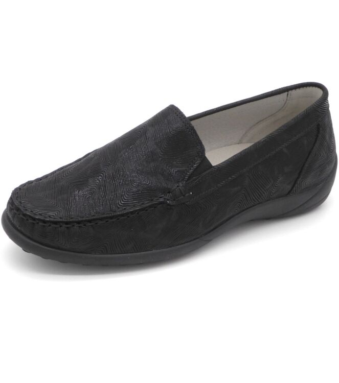 Waldlaufer Kläre schwarz  Waldlaufer 640004.101.001, Instappers dames Direct leverbaar uit de webshop