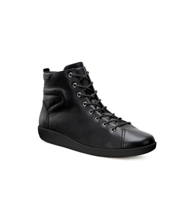 ECCO Soft 2.0 all black  ECCO 20652356723, veterboots Direct leverbaar uit de webshop