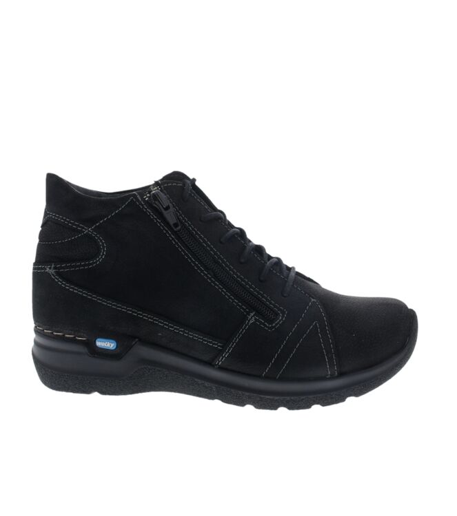 Wolky Why black  Wolky 0660611-000, veterboots Direct leverbaar uit de webshop