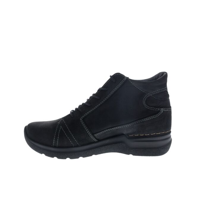 Wolky Why black  Wolky 0660611-000, veterboots Direct leverbaar uit de webshop