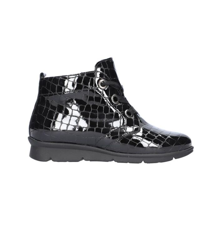 Waldlaufer Inga schwarz  Waldlaufer 693801.150.001, veterboots Direct leverbaar uit de webshop