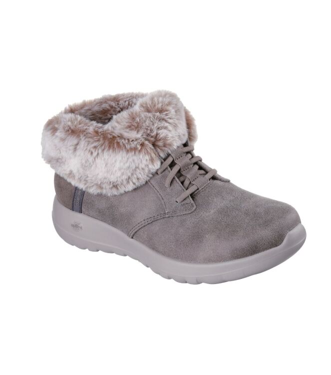 Skechers On-The Go Joy-Cozy Charm dark taupe  Skechers 144803-DKTP, veterboots Direct leverbaar uit de webshop
