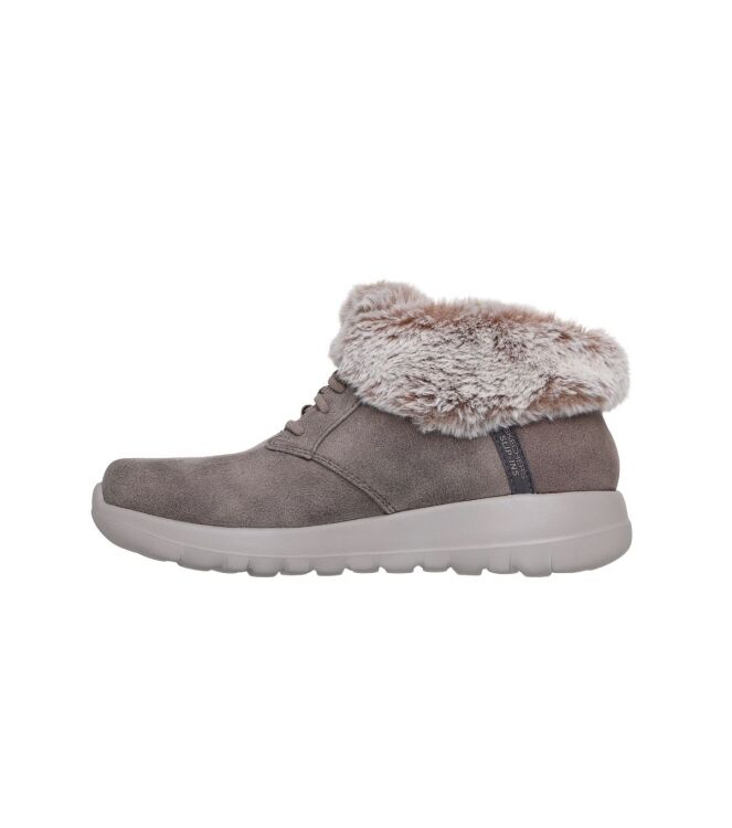 Skechers On-The Go Joy-Cozy Charm dark taupe  Skechers 144803-DKTP, veterboots Direct leverbaar uit de webshop
