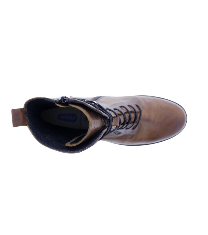 Wolky Rimbley Comfy cognac  Wolky 0127337-430, veterboots Direct leverbaar uit de webshop