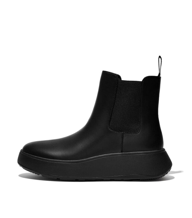 FitFlop F-Mode Flatform Chelsea all black FitFlop FH4-090, laarzen Direct leverbaar uit de webshop