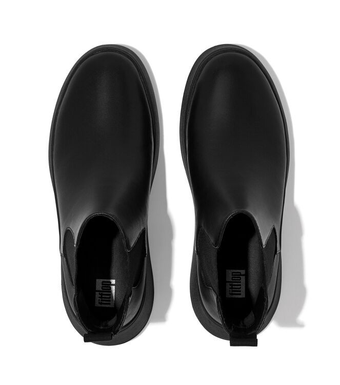 FitFlop F-Mode Flatform Chelsea all black FitFlop FH4-090, laarzen Direct leverbaar uit de webshop