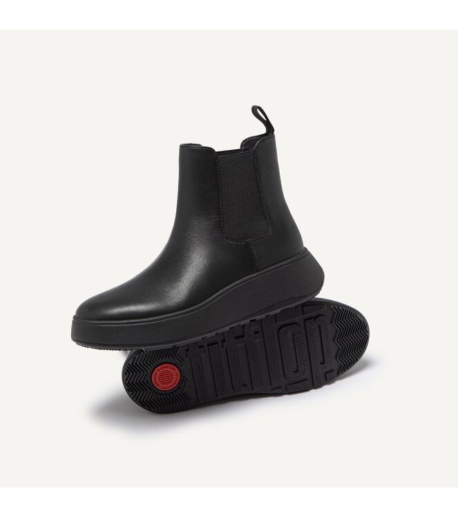 FitFlop F-Mode Flatform Chelsea all black FitFlop FH4-090, laarzen Direct leverbaar uit de webshop