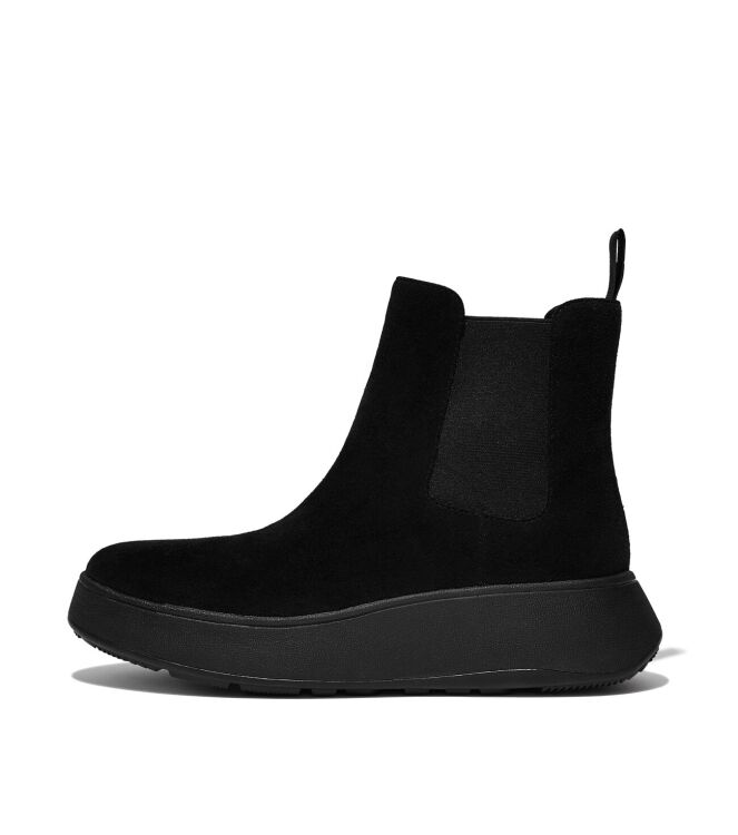 FitFlop F-Mode Flatform Chelsea all black FitFlop FK3-090, laarzen Direct leverbaar uit de webshop