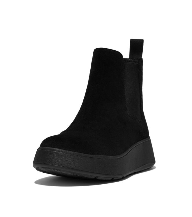 FitFlop F-Mode Flatform Chelsea all black FitFlop FK3-090, laarzen Direct leverbaar uit de webshop