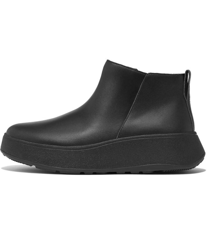 FitFlop F-Mode Leather Flatform Zip Ankle Boots all black FitFlop GM2-090, laarzen Direct leverbaar uit de webshop