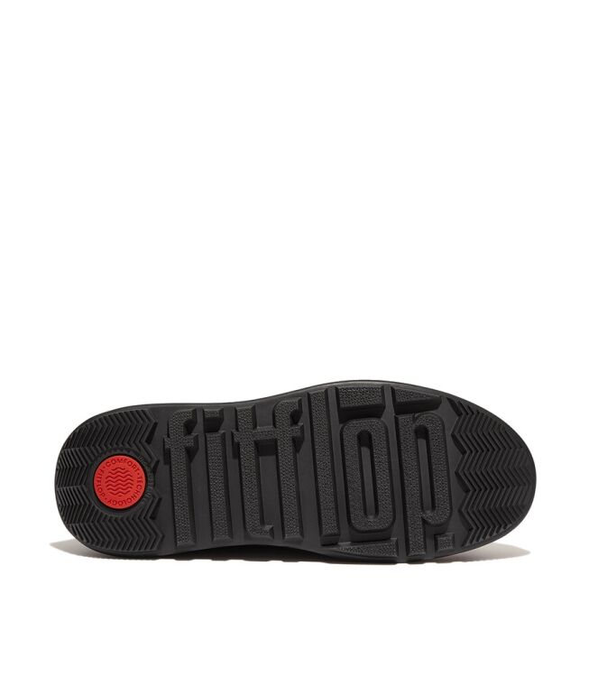 FitFlop F-Mode Water-Resistant Flatform Leather Chelsea all black  FitFlop GL1-090, laarzen Direct leverbaar uit de webshop