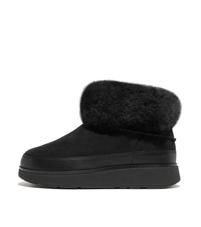FitFlop Gen-Ff Mini Double-Faced Shearling Boots all black FitFlop GS6-090, laarzen Direct leverbaar uit de webshop