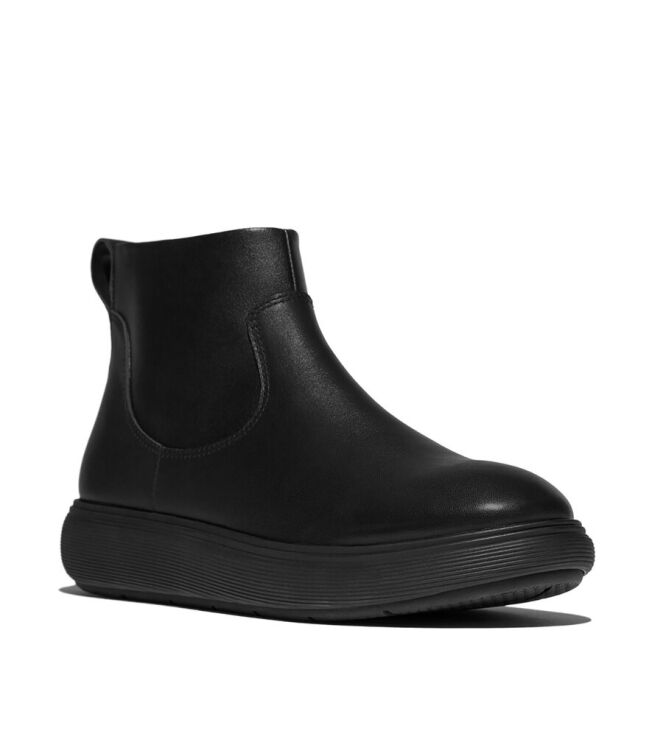 FitFlop IQ-Comff Leather Zip all black FitFlop E2Z-090, laarzen Direct leverbaar uit de webshop