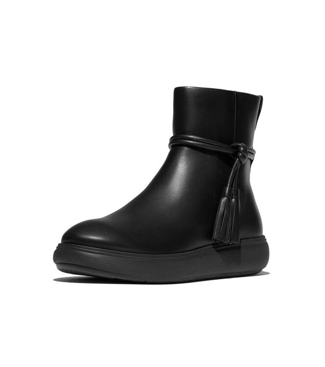 FitFlop IQ-Comff Tassel Leather all black FitFlop E3A-090, laarzen Direct leverbaar uit de webshop