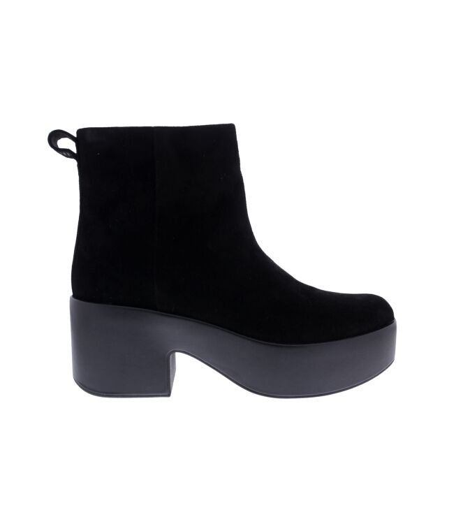 FitFlop Platfforms Suede Heeled Ankle Boots Black FitFlop E5J-090, laarzen Direct leverbaar uit de webshop