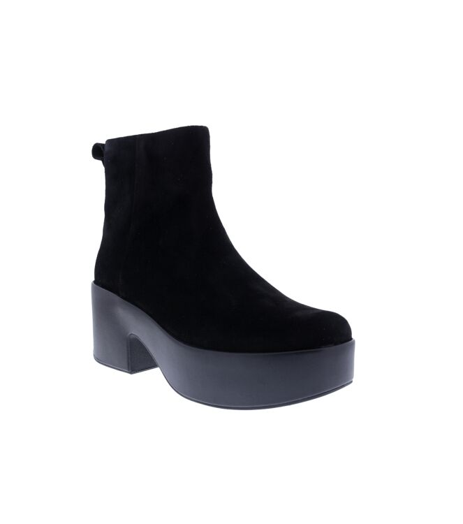 FitFlop Platfforms Suede Heeled Ankle Boots Black FitFlop E5J-090, laarzen Direct leverbaar uit de webshop
