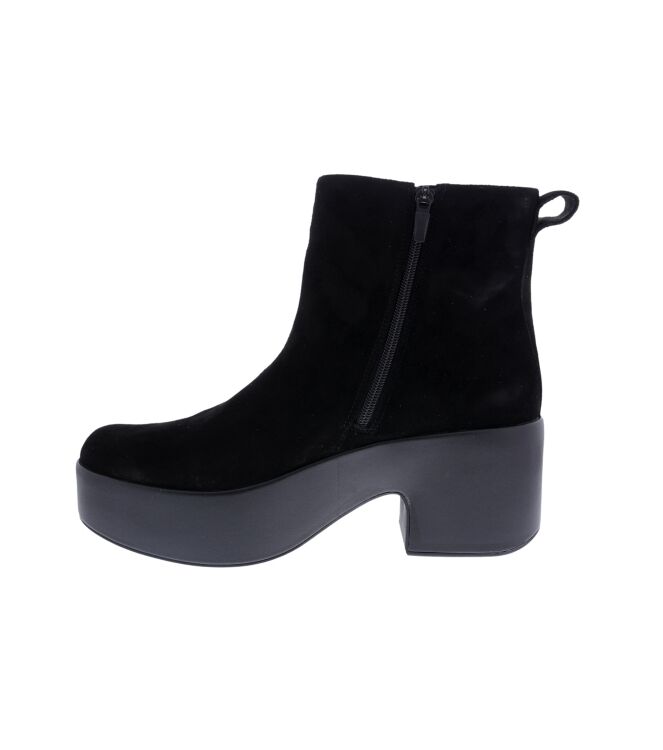 FitFlop Platfforms Suede Heeled Ankle Boots Black FitFlop E5J-090, laarzen Direct leverbaar uit de webshop