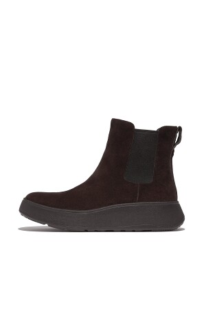 FitFlop F-Mode Suede Flatform Chelsea Boots chocolate brown 