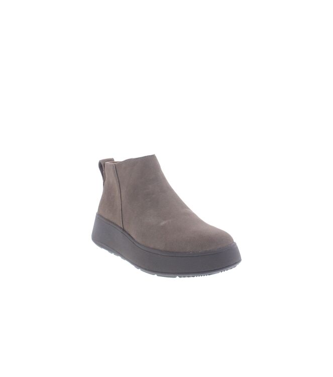 FitFlop F-Mode Suede Flatform Zip Ankle Boots minky grey  FitFlop GM3-A76, laarzen Direct leverbaar uit de webshop