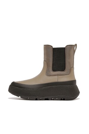 FitFlop F-Mode Water-Resistant Flatform Chelsea minky grey  FitFlop F-Mode Water-Resistant Flatform Chelsea minky grey