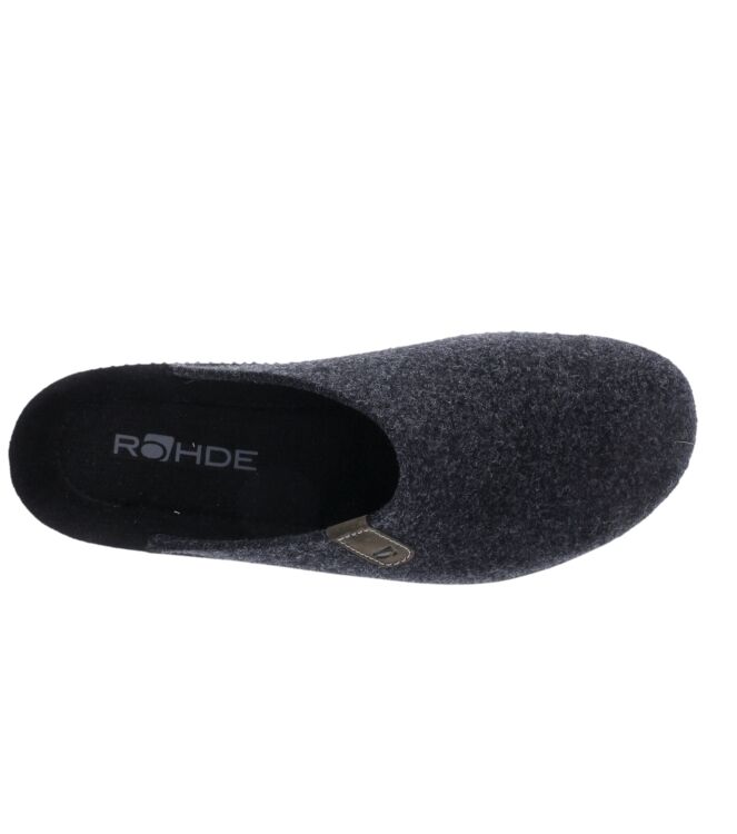 Rohde Soltau anthrazit  Rohde 2782-82, pantoffels muil Direct leverbaar uit de webshop