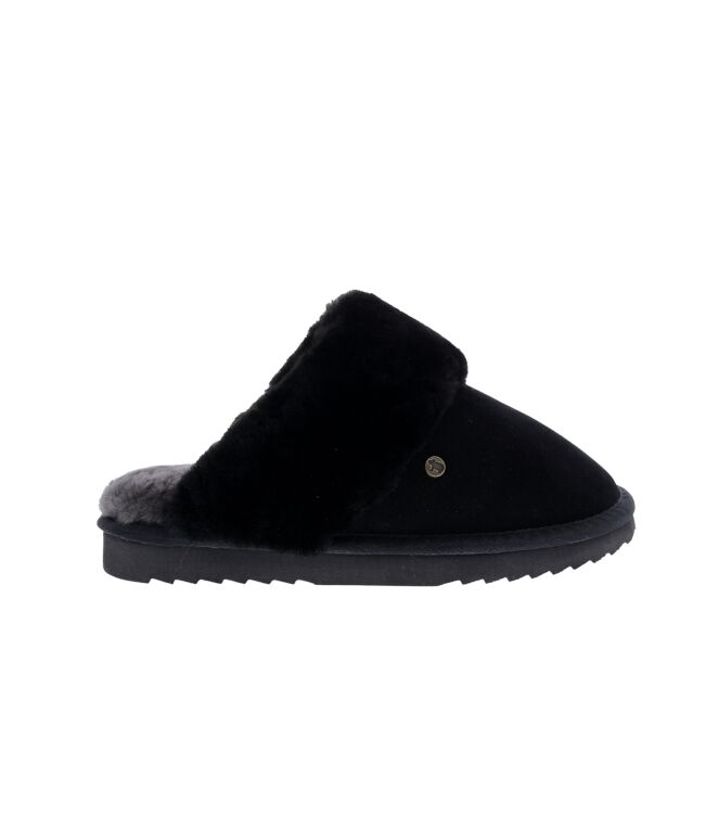 Warmbat Flurry black  Warmbat FLS321009-43, pantoffels muil Direct leverbaar uit de webshop