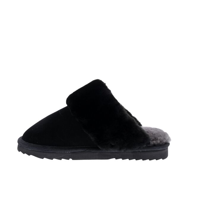 Warmbat Flurry black  Warmbat FLS321009-43, pantoffels muil Direct leverbaar uit de webshop