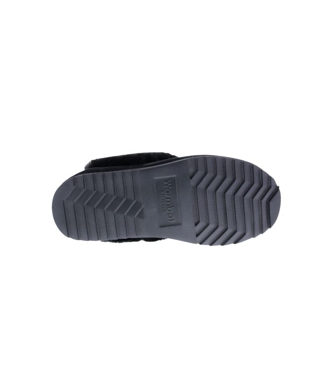 Warmbat Flurry black  Warmbat FLS321009-43, pantoffels muil Direct leverbaar uit de webshop