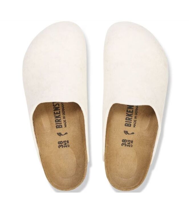 Birkenstock Amsterdam Eggshell Birkenstock 1030227, pantoffels muil Direct leverbaar uit de webshop