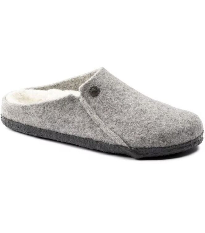 Birkenstock Zermatt Shearling light grey Birkenstock 1015092, pantoffels muil Direct leverbaar uit de webshop