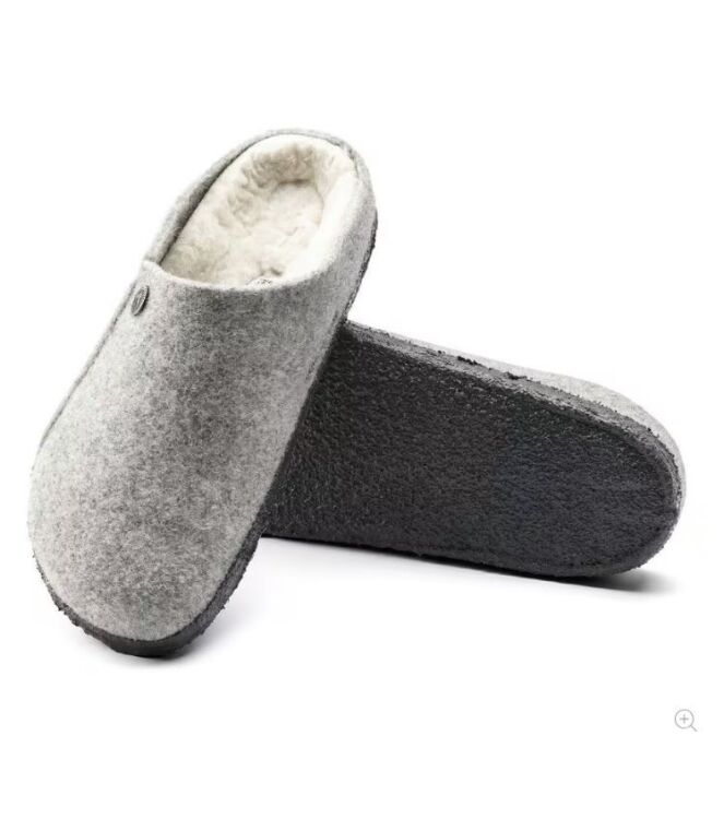 Birkenstock Zermatt Shearling light grey Birkenstock 1015092, pantoffels muil Direct leverbaar uit de webshop