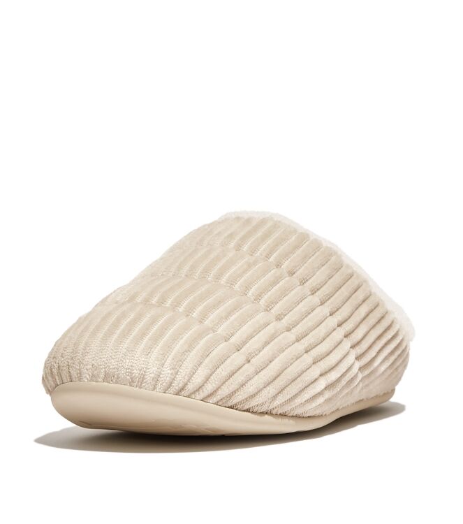 FitFlop Chrissie Fleece ivory  FitFlop GQ3-892, pantoffels muil Direct leverbaar uit de webshop