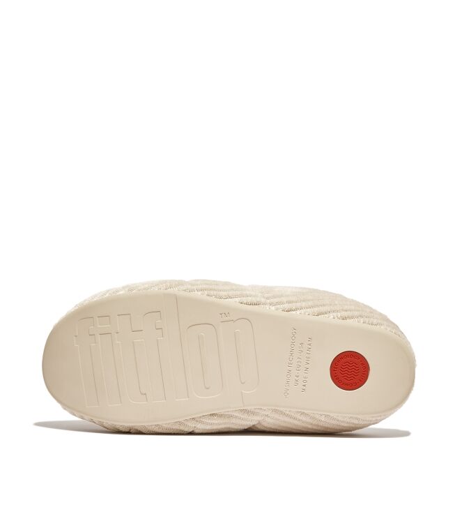 FitFlop Chrissie Fleece ivory  FitFlop GQ3-892, pantoffels muil Direct leverbaar uit de webshop