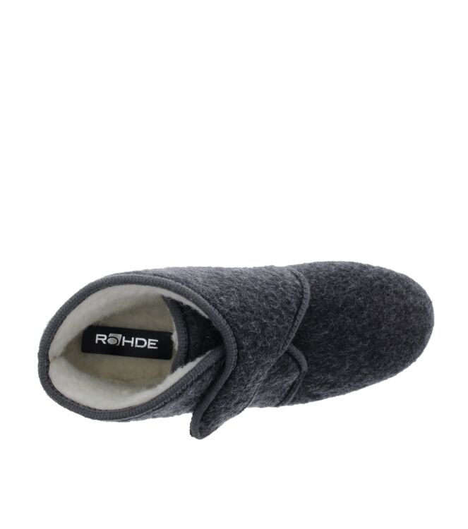 Rohde 2613-82 anthrazit  Rohde 2613-82, pantoffels Direct leverbaar uit de webshop