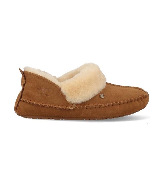 Warmbat Barrine cognac  Warmbat BAR341025-13, pantoffels Direct leverbaar uit de webshop