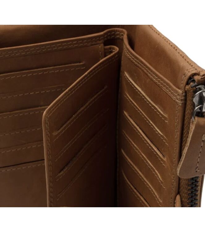 The Chesterfield Brand Ladies Wallet Landau cognac  The Chesterfield Brand C08.050331, Portemonnee Direct leverbaar uit de webshop