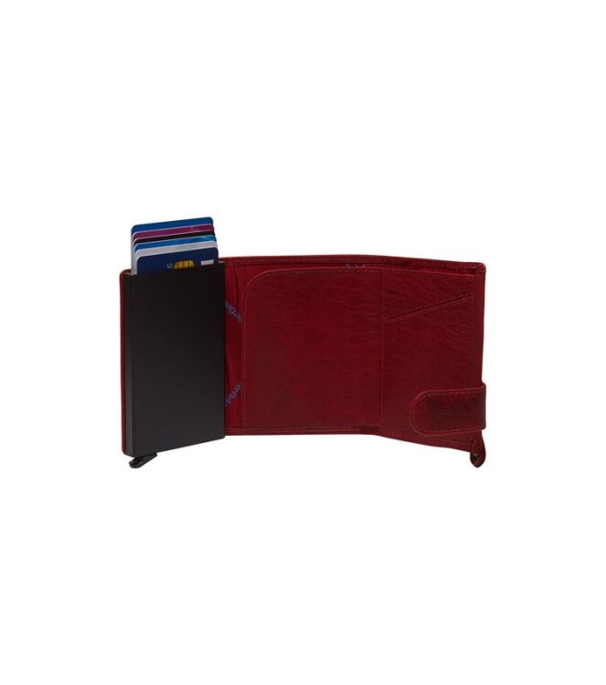 The Chesterfield Brand Pashouder Portland rood  The Chesterfield Brand C08.044304, Portemonnee Direct leverbaar uit de webshop