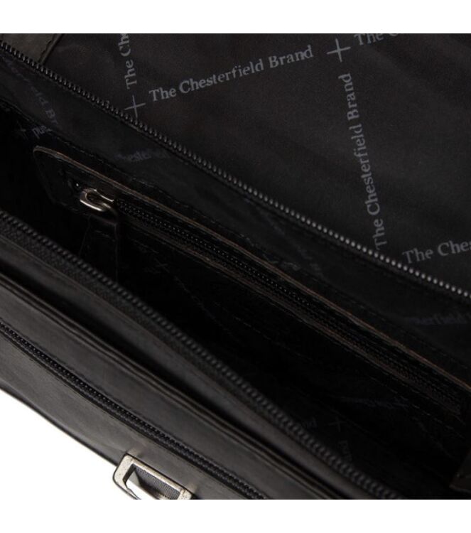 The Chesterfield Brand Schoudertas Lucca zwart  The Chesterfield Brand C48.127000, Tassen Direct leverbaar uit de webshop