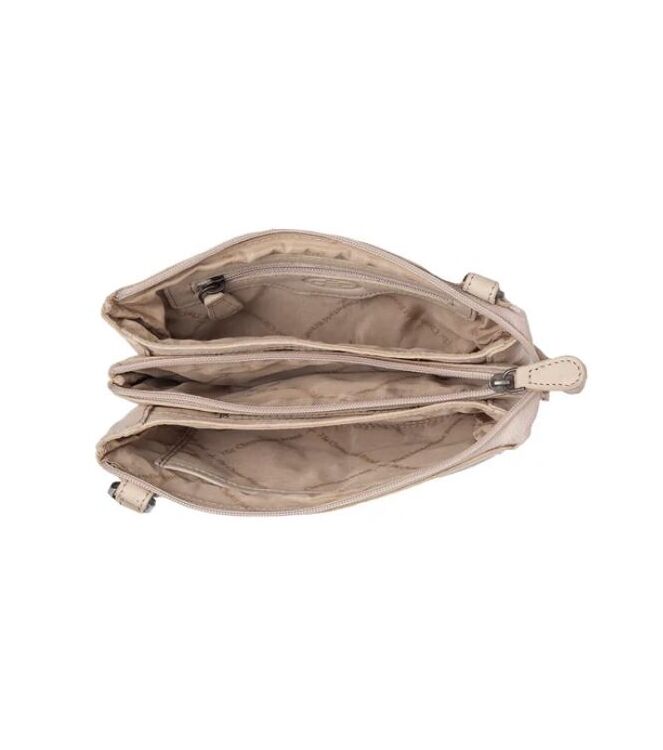 The Chesterfield Brand Schoudertas Osaka beige  The Chesterfield Brand C48.137006, Tassen Direct leverbaar uit de webshop