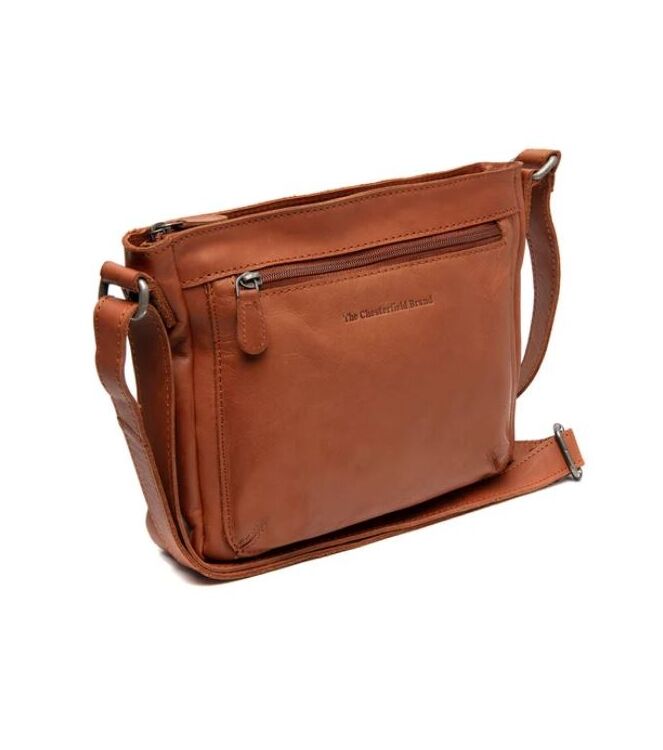 The Chesterfield Brand Schoudertas Aston cognac  The Chesterfield Brand C48.137231, Tassen Direct leverbaar uit de webshop