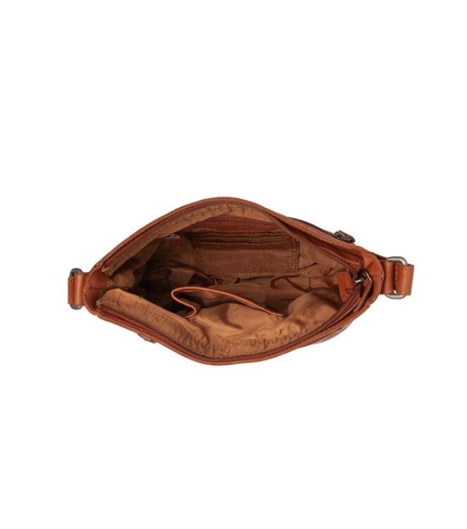 The Chesterfield Brand Schoudertas Aston cognac  The Chesterfield Brand C48.137231, Tassen Direct leverbaar uit de webshop