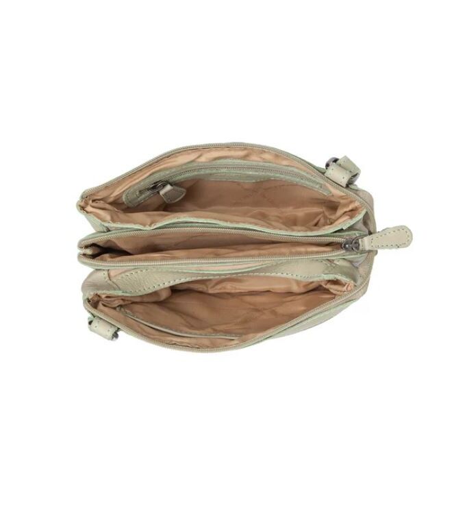 The Chesterfield Brand Schoudertas Osaka mint green  The Chesterfield Brand C48.137003, Tassen Direct leverbaar uit de webshop