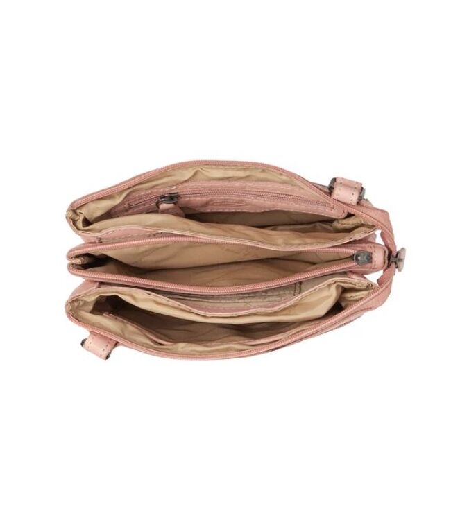 The Chesterfield Brand Schoudertas Osaka vintage rose  The Chesterfield Brand C48.137009, Tassen Direct leverbaar uit de webshop