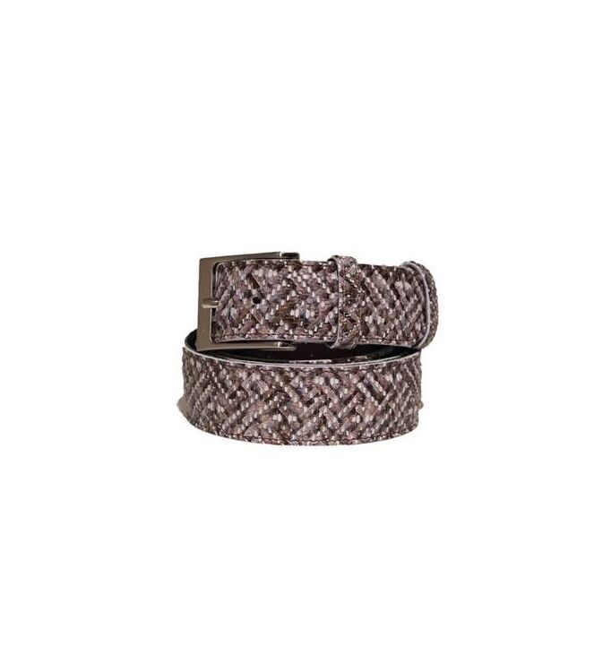 Berkelmans Belt brown print  Berkelmans 251BELT321, Riemen Direct leverbaar uit de webshop
