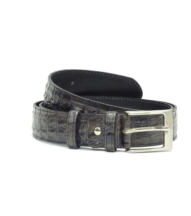 Berkelmans Belt Kroko Creste grey/brown  Berkelmans 242BELT298, Riemen Direct leverbaar uit de webshop