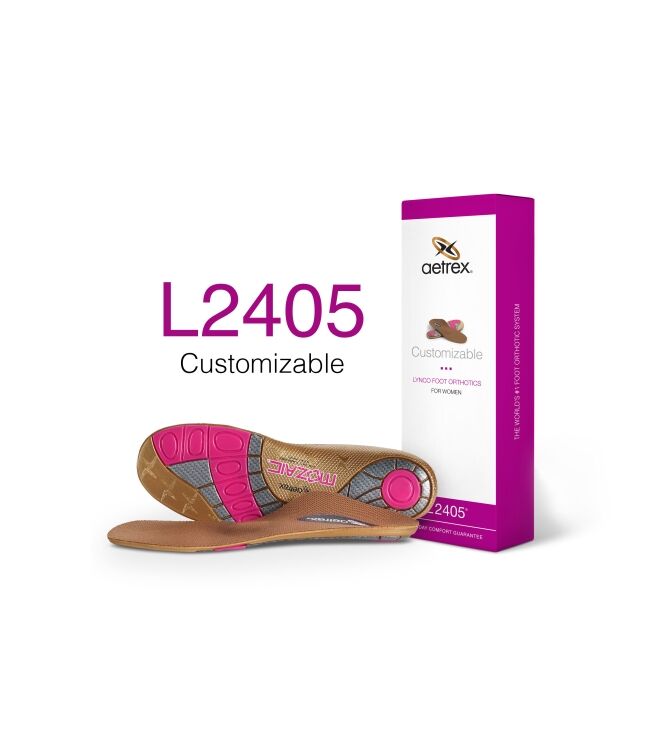 Aetrex LYNCO MOZAIC SPORT CUPPED kleurloos  Aetrex L2405W, Inlegzolen Direct leverbaar uit de webshop