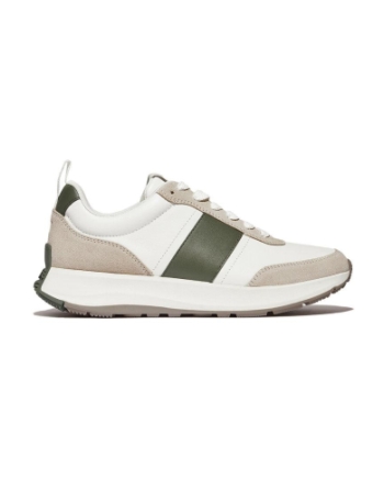 FitFlop Fitflop F-mode FLow Sneaker white/safari green